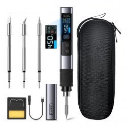 HS-02B precyzyjna lutownica cyfrowa 100W USB QC PD FNIRSI + 3 groty HS02