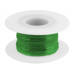 Przewód miedziany cynowany 0,25mm² zielony 10m LIYV
