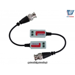 transformator video wtyk BNC na kablu - video balun - przetwornik video Talvico LLT-202P