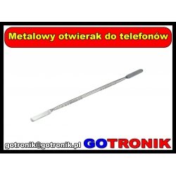 Metalowy otwierak do telefonów