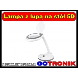 Lampa z lupą na stół 5D (30 SMD)