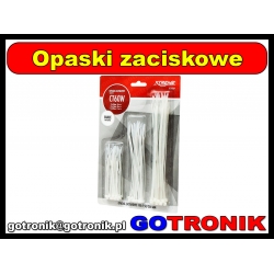 Opaski zacisk białe 2,5/3,5 zestaw CT60W