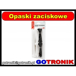 Opaski zacisk 2,5 zestaw CT250BW