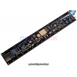 linijka 15cm pcb płytka drukowana ze złoconymi stykami NAR-213