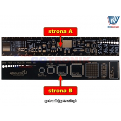 linijka 15cm pcb płytka drukowana ze złoconymi stykami NAR-213