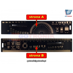 linijka 20cm pcb płytka drukowana ze złoconymi stykami NAR-212