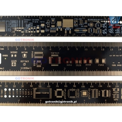 PROMOCYJNY ZESTAW LINIJEK 15cm 20cm 25cm w formie płytek drukowanych PCB