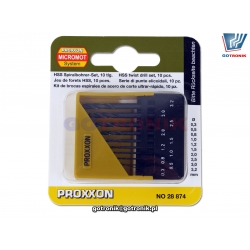 Proxxon 28 874 zestaw 10 sztuk wierteł HHS 0,3-3,2mm