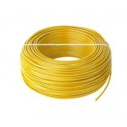 Przewód instalacyjny H07V-K (LgY) 1x1,5 żółty = rolka 100m