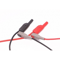 Przewody pomiarowe zakończone igłą 2mm z gwintem AMASS 1.2m 10A 1000V