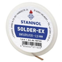 Taśma rozlutowująca plecionka 2,5mm Stannol Solder-Ex