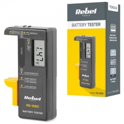 RB-168D tester baterii AA/AAA/9V 6F22/C/D/ - cyfrowy Rebel