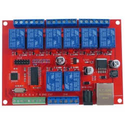 Moduł 8 przekaźników sterowanych przez LAN Ethernet RBS-003