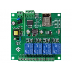 Moduł 4 przekaźniki z sterowanie WiFi ESP-12F wersja 5V/7-30V/220V RBS-045 RBS045