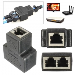 rozdzielacz sieciowy RJ45 adapter przejściówka splitter BTE-1004