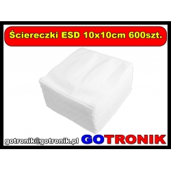 Ściereczki ESD 10x10cm 600szt.