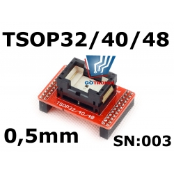 SN:003 Adapter TSOP32/40/48 do programatorów TL866A/CS z podstawką ZIF