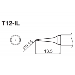T12-IL grot stożek do kolb lutowniczych T12 Aixun