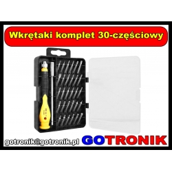 Wkrętaki komplet 30-częściowy T66126