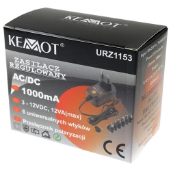 Zasilacz stabilizowany regulowany DC napięcie od 3V do 12V URZ1153 Kemot