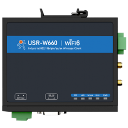 Przemysłowy konwerter szeregowy RS232 / RS485 na Wi-Fi  Ethernet 2 porty USR-W660