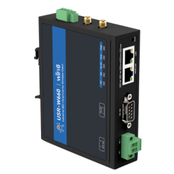 Przemysłowy konwerter szeregowy RS232 / RS485 na Wi-Fi  Ethernet 2 porty USR-W660