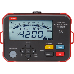 UT503PV cyfrowy tester rezystancji izolacji LCD 0,125 MΩ - 4000 MΩ 6xAA Uni-T