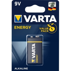 Bateria alkaliczna VARTA 9V ENERGY 1szt./bl.