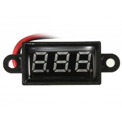 Panelowy woltomierz wodoodporny 30V DC niebieski BTE-570