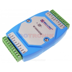 WP3066ADAM WELLPRO DS18B20 temperaturowy moduł akwizycji danych z interfejsem RS485 MODBUS RTU