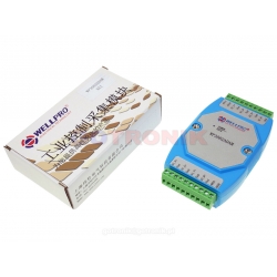 WP3082ADAM 8AI 8 wejść analogowych 0-20mA 4-20mA Analog Input WELLPRO RS485 Modbus RTU