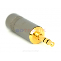 wtyk jack stereo, jack 3,5mm, jack 3,50mm, złącze jack, wtyk słuchawkowy, WTY0015