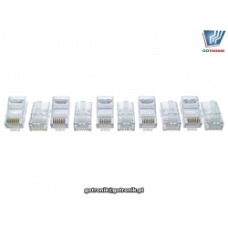 Wtyczka RJ-45 zestaw 10 sztuk RJ45