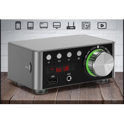 Wzmacniacz mocy 2x50W Bluetooth 5.0 USB Aux audio TPA3116 klasa D NAR-231
