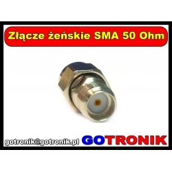 Złącze żeńskie SMA 50 Ohm na kabel