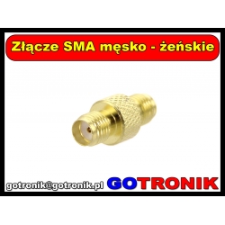 Złącze SMA męsko - żeńskie