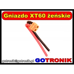 Gniazdo XT60 żeńskie z przewodem 10cm