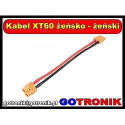 Kabel XT60 żeńsko - żeński 15cm
