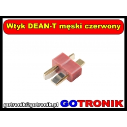 Wtyk DEAN-T męski czerwony