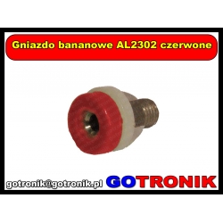 Gniazdo bananowe AL2302 czerwone