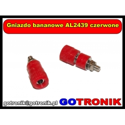 Gniazdo bananowe AL2439 czerwone