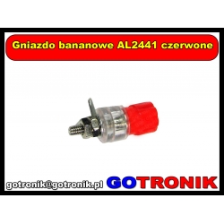 Gniazdo bananowe AL2441 czerwone