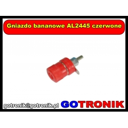 Gniazdo bananowe AL2445 czerwone