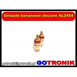 Gniazdo bananowe złocone AL2454 czerwone