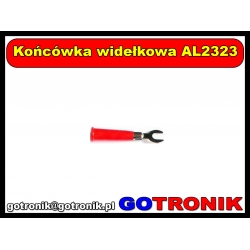 Końcówka widełkowa AL2323 czerwona