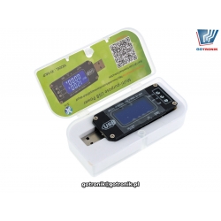 Regulowany mini zasilacz z funkcją miernika napięcia i prądu USB 0-24V BTE-826
