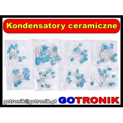 Zestaw kondensatorów ceramicznych wysokonapięciowych 80 sztuk