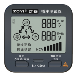 ZT-E6 tester gniazdek sieciowych AC RCD ZOYI ZOTEK