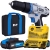 Zestaw promocyjny Wkrętarka akumulatorowa MacAllister 18V + 2 akumulatory 1,5Ah + Zestaw wierteł DeWalt mix 100 sztuk