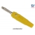 wtyk banan 4mm 25.413.3 złącze prosty amass żółty 32A